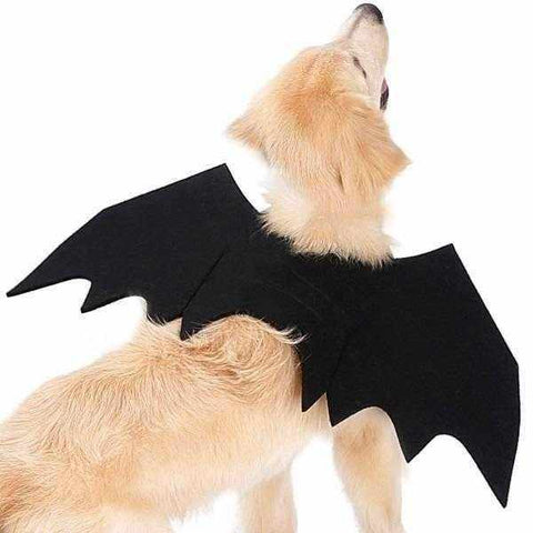 Spooky Bat Wings Dog Halloween Costume: Comfortable, Adjustable Fit for Pet Fun