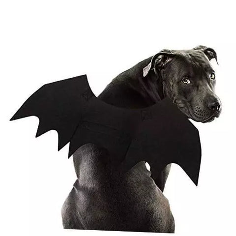 Spooky Bat Wings Dog Halloween Costume: Comfortable, Adjustable Fit for Pet Fun