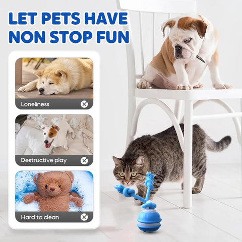 Smart Touch-Activated Interactive Rolling Pet Ball Toy for Dogs and Cats