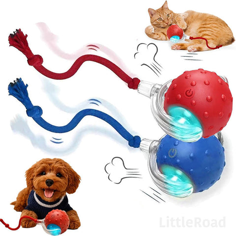 Smart Self-Rolling Interactive Motion Dog Toy for Playful Pet Exercise