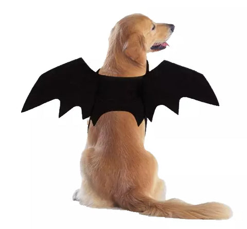 Spooky Bat Wings Dog Halloween Costume: Comfortable, Adjustable Fit for Pet Fun