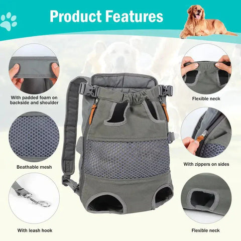 Ultimate Hands-Free Pet Carrier Backpack for Travel, Hiking, and Adventures