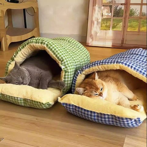 Cozy Removable Washable Winter Covered Pet Bed for Cats and Small Dogs