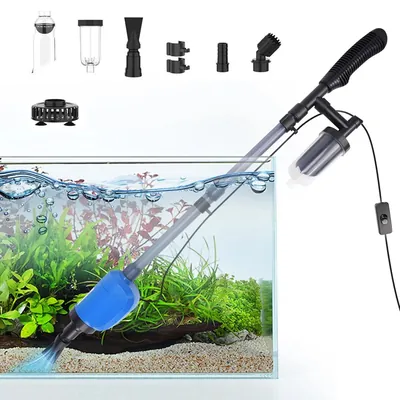 32W Electric Fish Tank Cleaner — 530 GPH Vacuum - cleaning & maintenance for aquariums