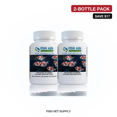 Amoxicillin Family Pack (Fish Mox 250 + Fish Mox 500, 100-count bottles)