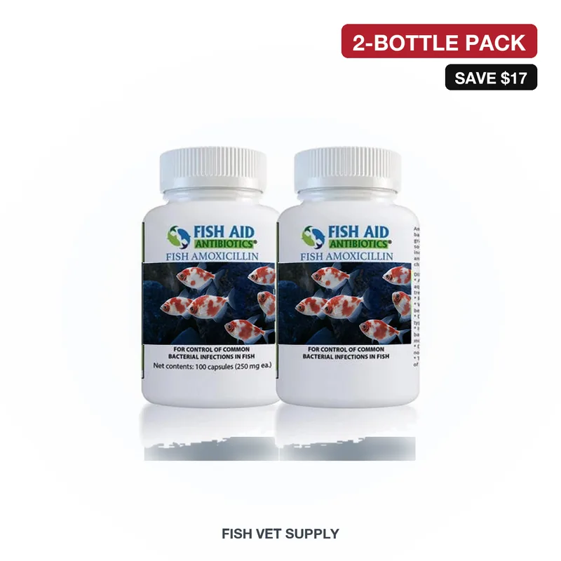 Amoxicillin Family Pack (Fish Mox 250 + Fish Mox 500, 100-count bottles)