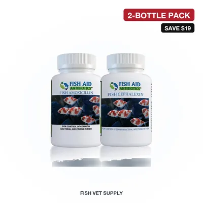 Fin Rot & Bacterial Starter Pack (Fish Mox 500 + Fish Ceph 250)