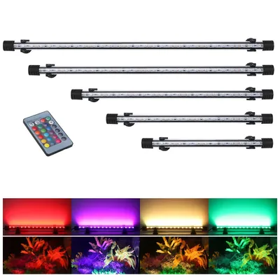 Remote-Control Color-Changing Aquarium LED Clip Light - aquarium lighting for aquariums