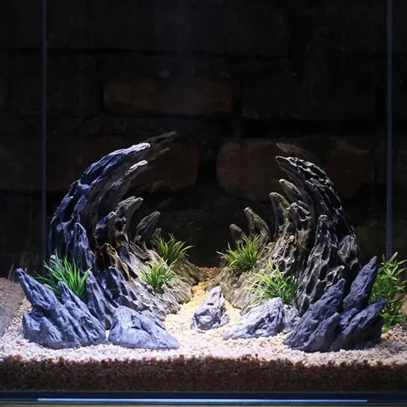Resin Canyon Rock Formation Aquarium Ornament - decor & aquascaping for aquariums