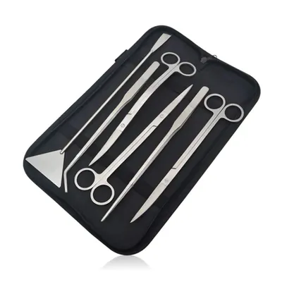 Stainless Aquascaping Tool Set — Scissors, Tweezers & Spatula - cleaning & maintenance for aquariums