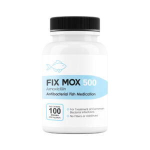 Fix Mox 500 amoxicillin 500 mg antibacterial fish medication, 100-count bottle
