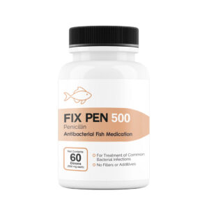 Fix Pen 500 penicillin 500 mg antibacterial fish medication, 60-count bottle